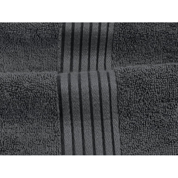 Utopia Towels 4-Piece Luxury Bath Towel Set, (68x137 cm), 100% Ring-Spun Cotton, 600 g/m², Lightweight and Highly Absorbent, Gym, Spa, and Hotel (black)
