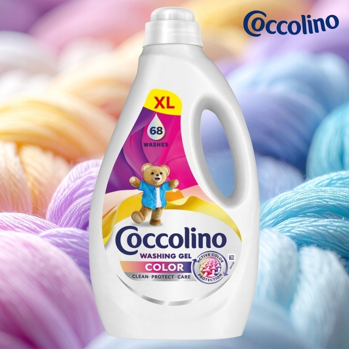 Гель для прання кольорових речей Coccolino Color XL, 2.72 л (68 прань)