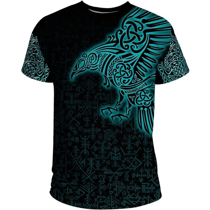 Лонгслів з капюшоном LOUON Viking для чоловіків: нордичний дизайн, міцний матеріал, стильний повсякденний одяг (XXL)