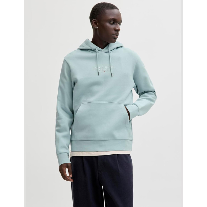 Чоловічий худі з капюшоном JACK & JONES ale Logo Hoodie, колір Celestial Blue, розмір XS