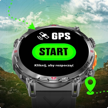 Смарт-годинник JG Smart JGR-93 з GPS, сріблястий