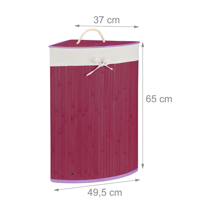 Relaxdays Bamboo Laundry Basket