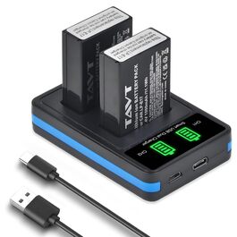 Комплект акумуляторів LP-E17 (2 шт) 1500mAh та зарядний пристрій для Canon EOS R100, R10, R50, RP, R8, 750D, 760D, 8000D, 77D, 200D, 250D, 800D, 850D, M3, M5, M6