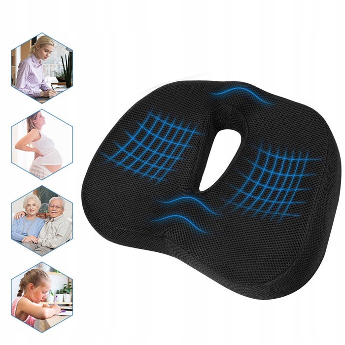 Подушка на сидіння автомобіля з ефектом пам'яті (Memory Foam) для водія