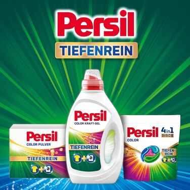 Рідкий засіб для прання Persil Color Kraft-Gel для кольорових речей, технологія глибокого очищення, 100 прань, ефективний від 20 °C