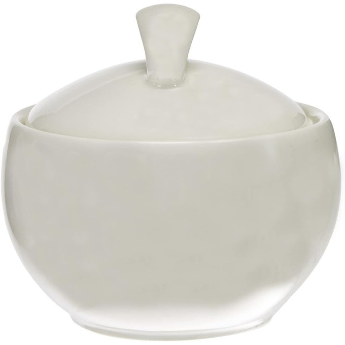 Villeroy & Boch New Cottage Basic Sugar Bowl, 450 ml, Height: 6.5 cm, Premium Porcelain, White