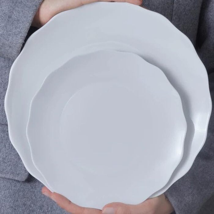 Karaca Solem: 18-частинний набір посуду з чорного стеінгоду для 6 осіб, з рельєфним декором