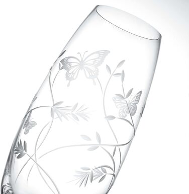 Скляна ваза Butterfly Zylinder - циліндрична ваза висотою 25 см, прозора, для елегантних акцентів