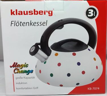 Чайник заварник з нержавіючої сталі Klausberg (Weiß Magic)