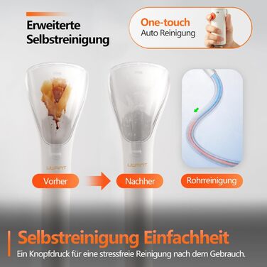 UWANT Теперішній пилосос для миття килимів, для диванів, килимів, м'яких меблів, мокрий/сухий пилосос з потужною потужністю всмоктування 12000Pa, 60dB, B100-s