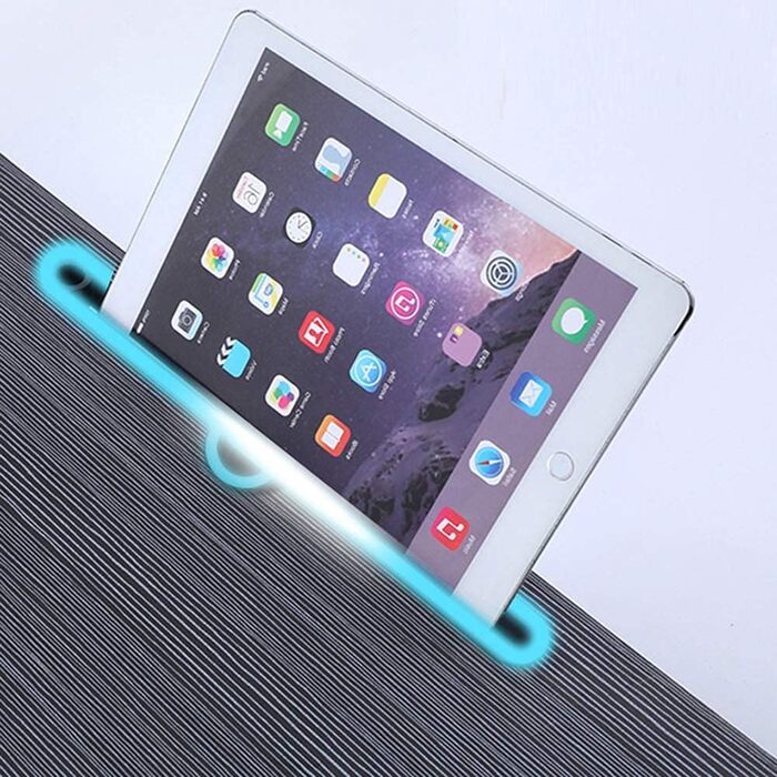 Настільний столик для ліжка з ящиком для зберігання, тримачем для чашки та планшета, складний столик-підставка для ноутбука, чорний (23,6 дюйми)