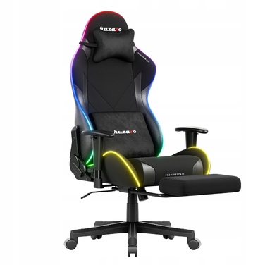 Ігрове та офісне обертове крісло Huzaro Force 5.7 RGB з підставкою для ніг