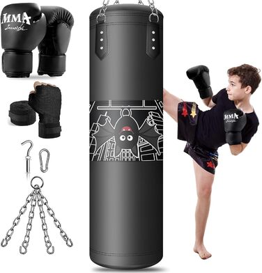 Надувний боксерський мішок для дорослих 180 см, стоячий, самостійний, для ММА, муай-тай, фітнесу