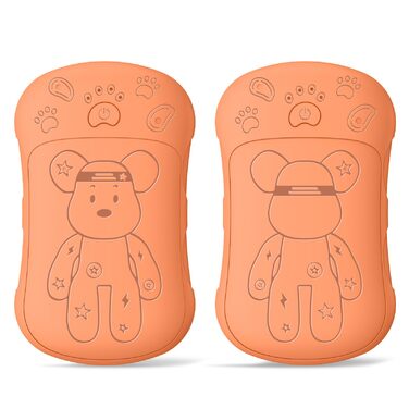 Електричні нагрівачі для рук 2 шт. 6000 mAh, перезаряджувані, для кемпінгу, на відкритому повітрі, подарунок для чоловіків, жінок, дітей, помаранчевий