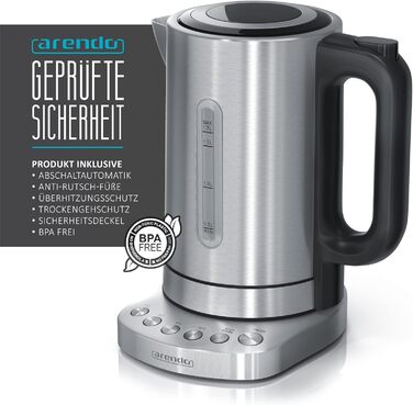 Електричний чайник з нержавіючої сталі 3000W з регулюванням температури та функцією підтримання тепла