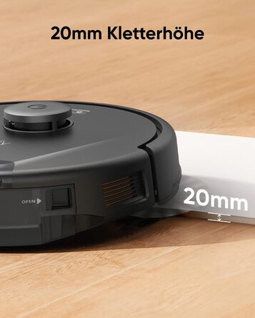 Робот-пилосос eufy L60 з потужністю всмоктування 5000Pa, iPath лазерна навігація, керування через додаток, для прибирання килимів, твердих підлог та волосся