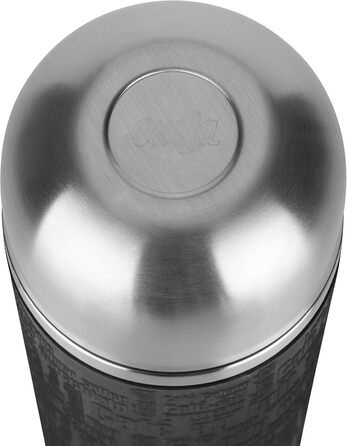 Emsa Senator Insulated Flask 515714 | Capacity: 1.0 L | 100 percent leak-proof | Silicone seal | Safe Loc closure | 12h hot or 24h cold | Black