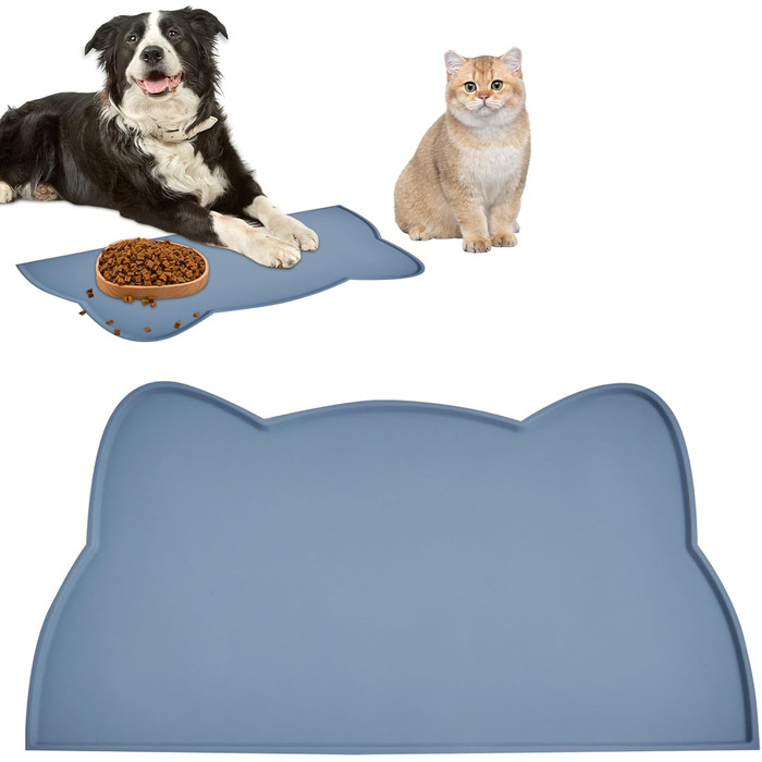 Килимок для годування котів та собак, силіконовий, неслизький, вологостійкий, легко миється