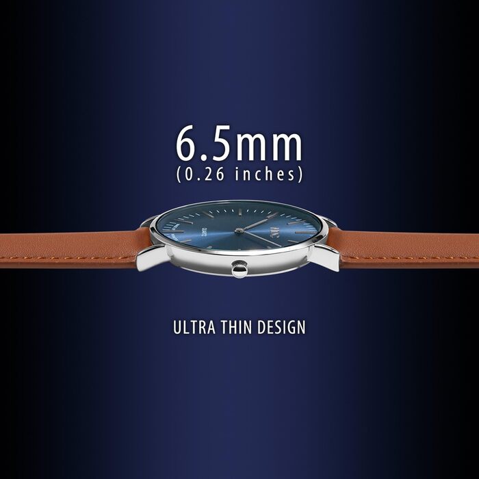 Чоловічий годинник Infantry MDC: мінімалістичний дизайн, кварцовий механізм, шкіряний ремінь, блакитно-сріблястий колір