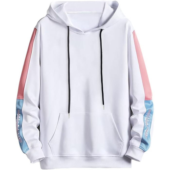 Чоловічий світшот з капюшоном Kenaijing, бавовна, білий, розмір XXL