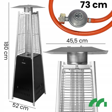 Садовий інфрачервоний обігрівач-піраміда PARASOL Pyramid-S 12кВт + захисний чохол