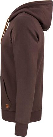 Чоловіче худі Riverso RIVEnno Regular Fit з капюроном, темно-коричневе, розмір 3XL