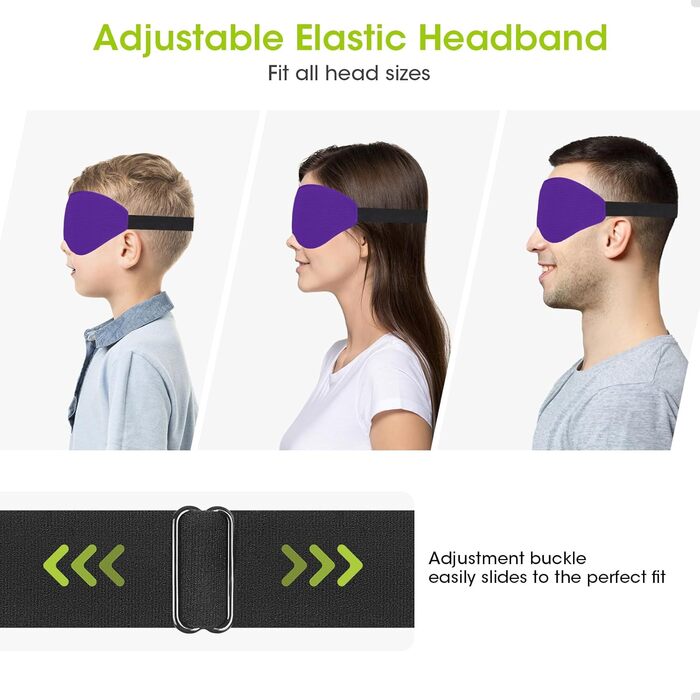 Маска для сну Laitver для тих, хто спить на боці, 2025, 3D світлоблокування, для жінок та чоловіків, комфортна, дихаюча, без тиску, з регульованою гумкою, для подорожей (темний фіолетовий)