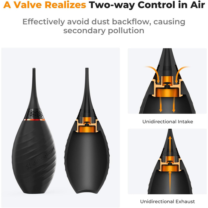 Набір для чищення камери та оптики K&F Concept 10 в 1: DSLR, об'єктиви, мобільні телефони