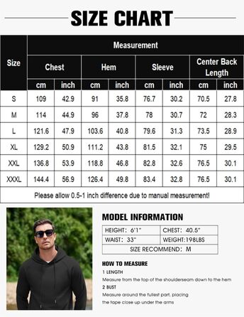Світшот з капюшоном чоловічий COOFANDY, теплий, з кишенями, бавовна, білий XL