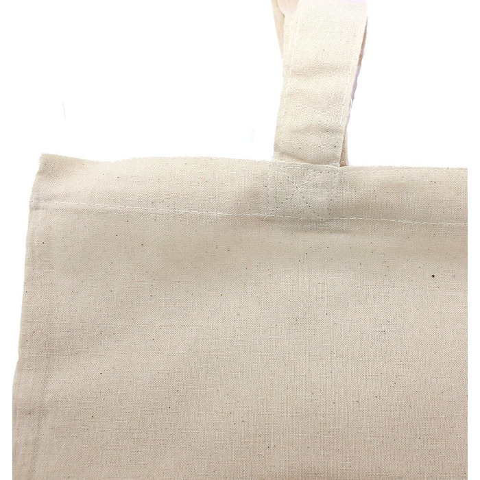 Cottonbagjoe Shopping Bags | 38x42x10 cm | Side and Bottom Pleats | with Long Handles | Jute Bag | Cotton Bags for Painting, Printing | DIY
