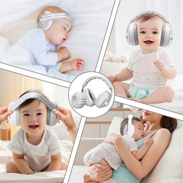 Навушники для захисту вух немовлят, 2 в 1, захист від шуму, для сну, подорожей, гучних місць