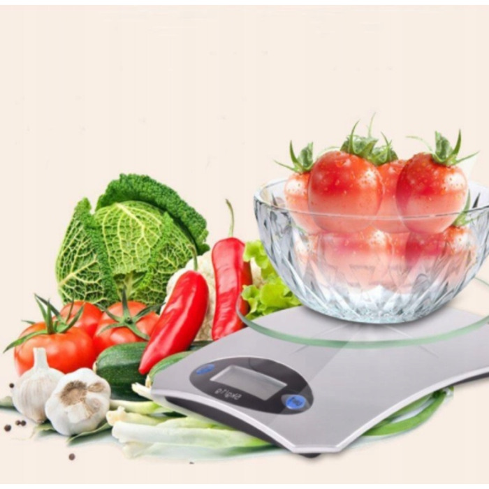 Кухонний ваги Kamille, сріблястий/сірий, 5 кг