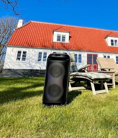 Reflexion PS09BT Bluetooth Портативна Акустика для Вечірок, DJ, Караоке, 500 Вт, FM Радіо, LED Ефект, Мікрофон, Вбудований Акумулятор, Чорний