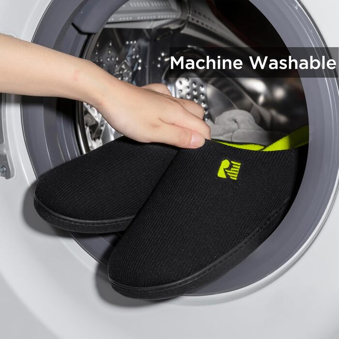 Чоловічі халапи RockDove Original з пінопластовою устілкою, чорно-лимонні, 42/43 EU