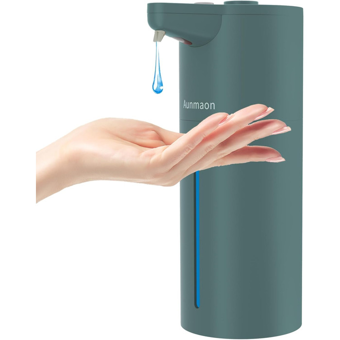 Автоматичний дозатор мила, електричний, для кухні та ванної кімнати, чорний матовий