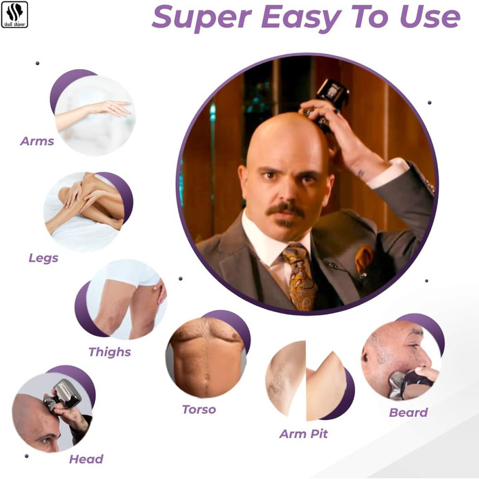 Pitbull Diamond PRO - electric shaver with Baby Beast trimmer - waterproof, powerful, and stylish