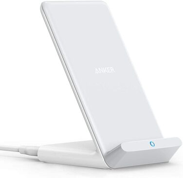 Бездротова зарядка Anker 313 Qi, сумісна з iPhone 16/15/15 Pro/15 Pro Max, SE (2020), 13/13 Pro/13 Pro Max, XR, Galaxy S22 (10W, без блоку живлення)