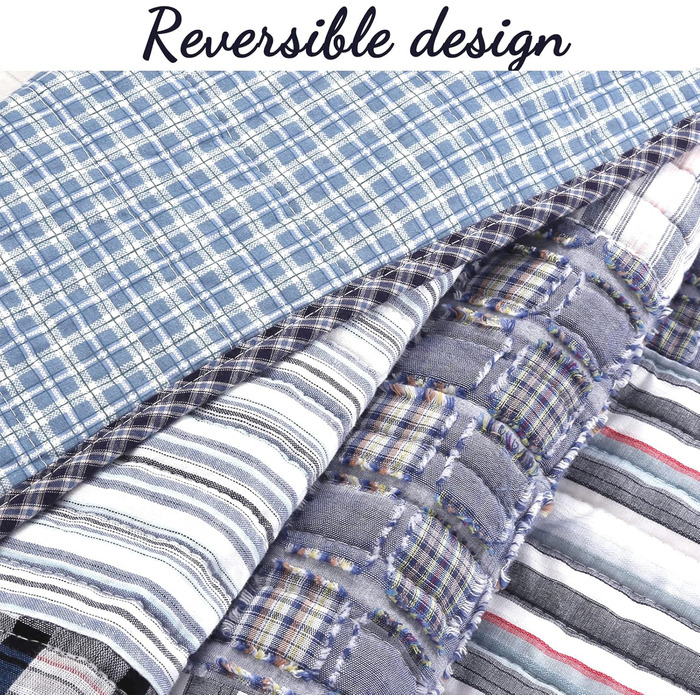 Комплект постільної білизни Cozy Line Home Fashions Moorea Wende, 3-частини (Деним, Twin)