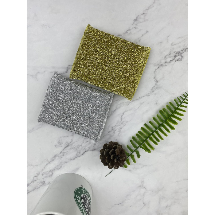 Scratch-resistant scrubbing sponges, cleaning sponge, dish sponge, kitchen sponge, versatile, robust, pack of 6