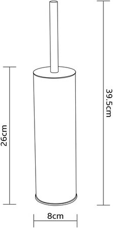 BGL 304 Stainless Steel Toilet Brush Holder (Gold Finish)