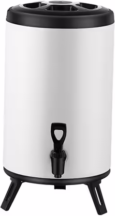 Insulated beverage dispenser, insulated tank, tea dispenser, milk dispenser for commercial use, 12l