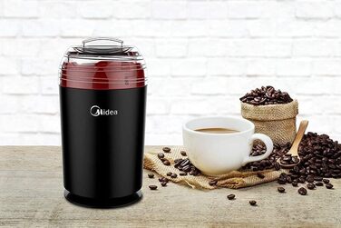 Електрична кавомолка Midea MJ-FG1801WE 160 Вт, велика ємність (12 чашок)