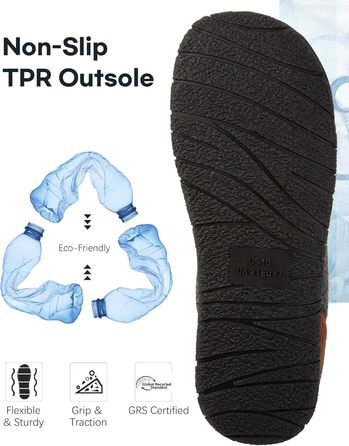 Чоловічі в'язані домашні капці LongBay з піною Memory Foam, дихаючі, для дому та вулиці, розмір 44 EU, чорні