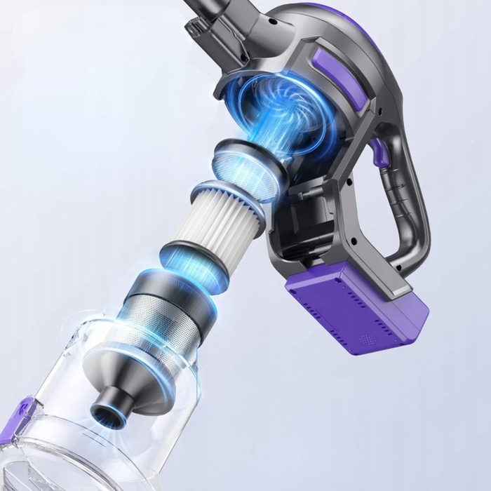 Вертикальний пилосмик Laresar V10 LITE, фіолетовий