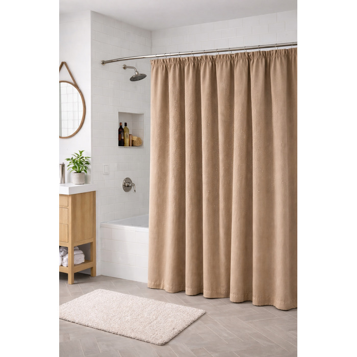 Текстильна штора для ванни NOW-ART, 200 x 200 см