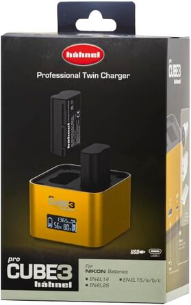 Зарядний пристрій Hähnel ProCube3 Duo для Nikon - Швидка зарядка USB Type-C