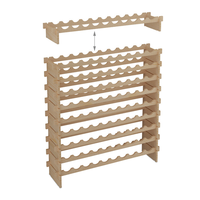 Relaxdays Expandable Wine Rack for Bottles