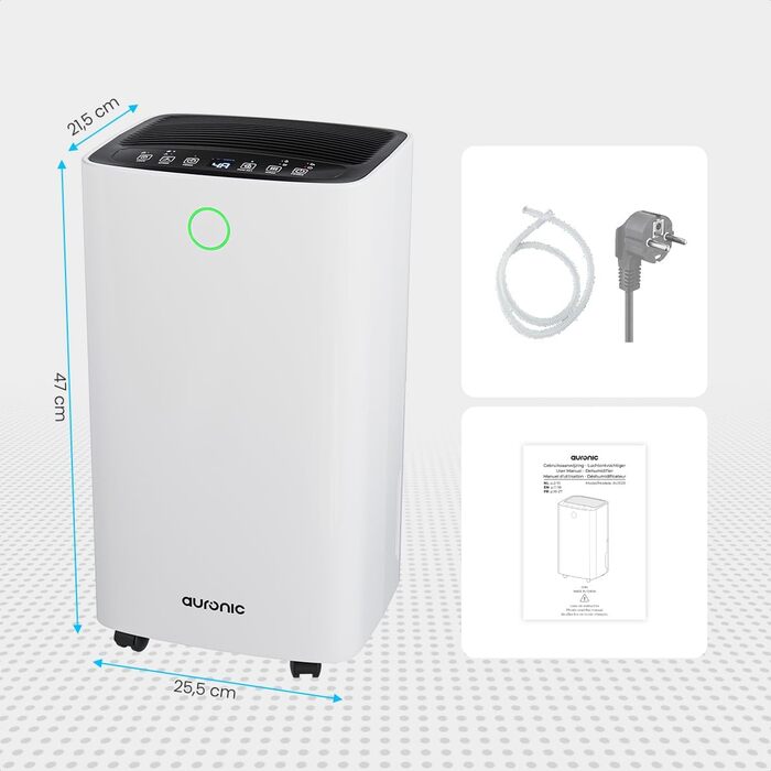 Електричний осушувач повітря Auronic AU3129 12L - для дому, осушувач повітря, вологопоглинач