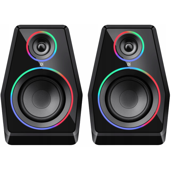 Колонки Defender SOLAR 10 2.0 10 Вт Bluetooth, USB, RGB-підсвітка