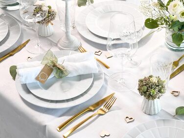 CreaTable Tafelservice Barcelona, 12-teilний сервіз з порцеляни, Made in Europe